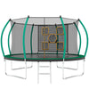 14FT Trampoline with Enclosure - Recreational Trampolines with Ladder, ASTM Approval Outdoor Trampoline for Kids