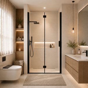 32-35 x 72 in Folding Pivot Shower Door - 34-35.2 x 72 in view 1