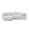 L-shape Sectional Sofa, Beige (Left-Facing Chaise)