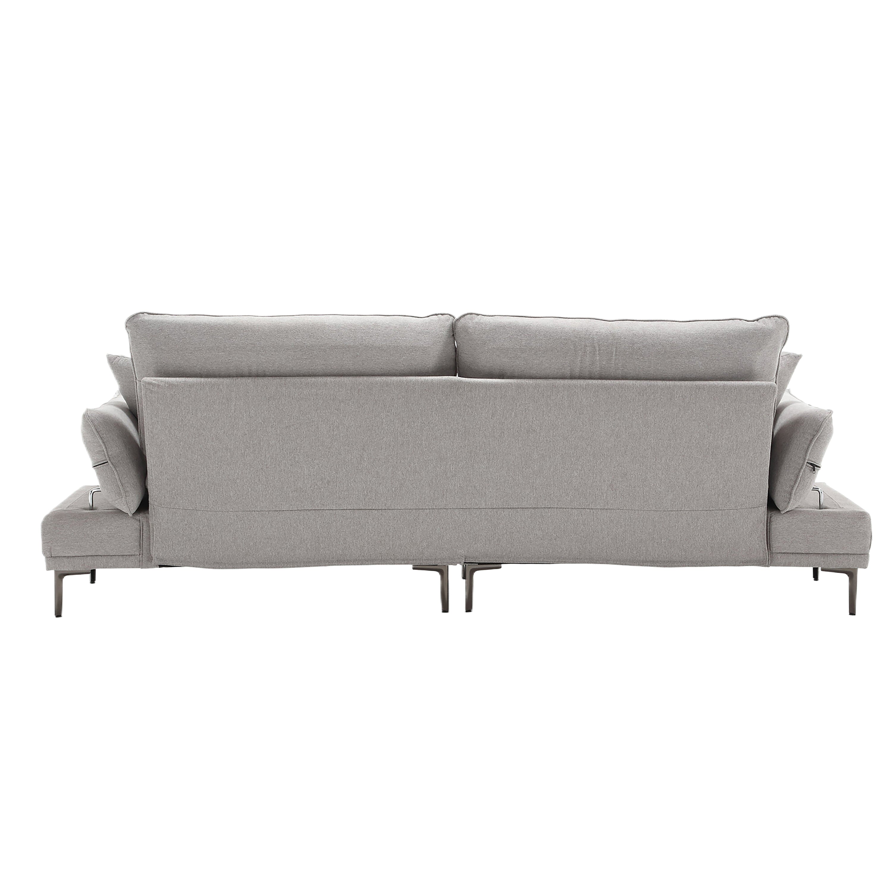 UNITED Linen Sofa , Accent sofa loveseat sofa with metal feet