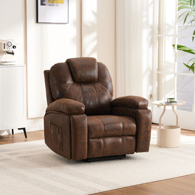 Power Lift Recliner Chair with Massage  Elderly, Overstuffed Wide Recliners, Heavy Duty and Safety Motion Reclining Mechanism