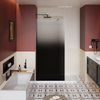 34 x 72 in Gradient Fixed Shower Panel - 34 x 72 in / Matte Black view 1