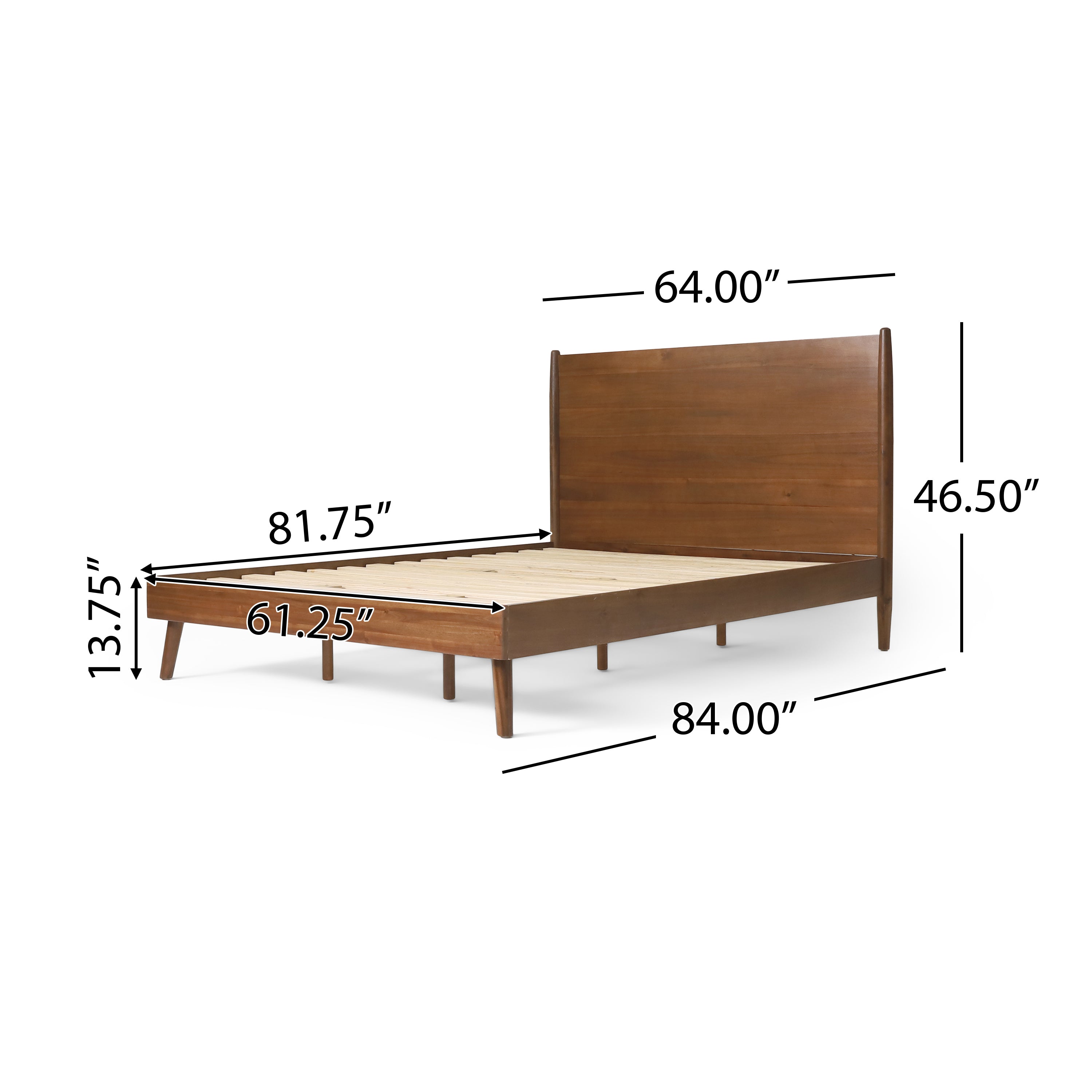 Cohron Solid Wood Platform Bed (QUEEN BED)