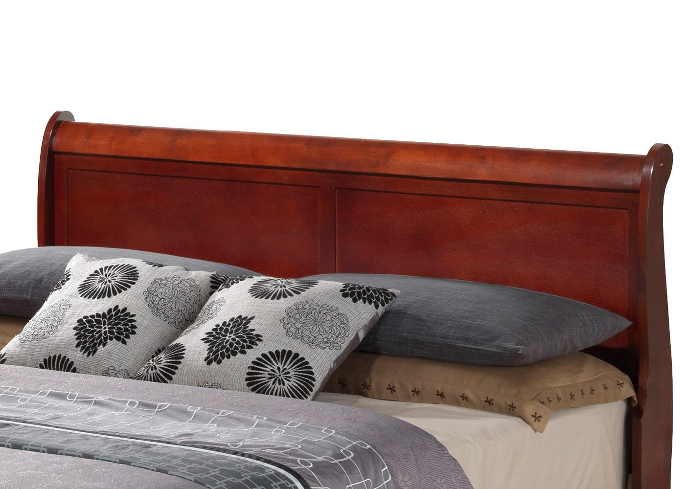 Charming Cherry Wood Bed With Traditional Flair