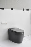 Elongated One-Piece Floor Mounted Smart Toilet with Remote Control and Automatic Cover