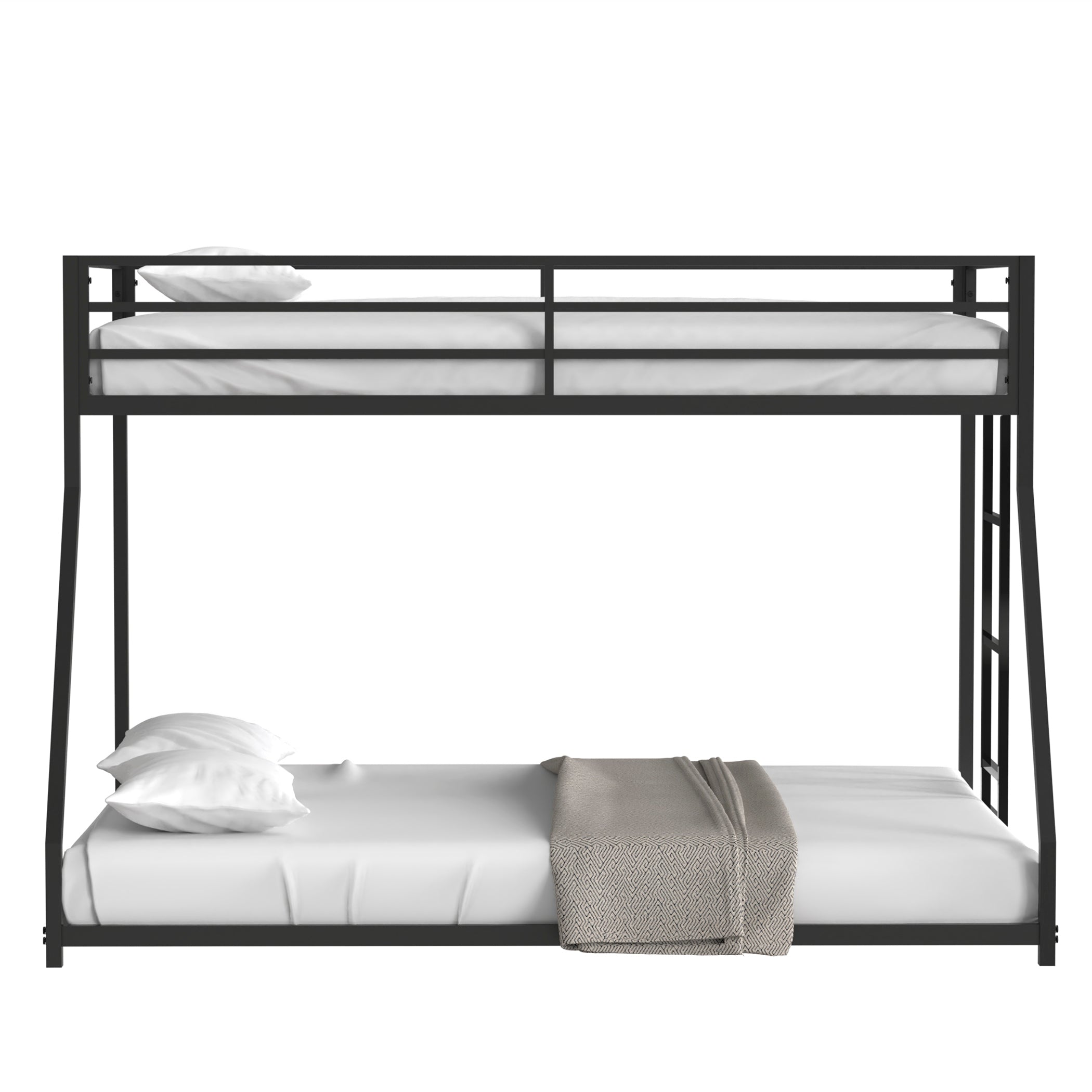 Same as original B083124171 Adam Sturdy Twin over Full Metal Bunk Black for Kids and Adult, Low Profile and Easy Climbing with Stable Ladder