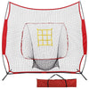 7FT x 7FT Baseball Net Softball Practice Hitting Batting Training Aid W/Bag