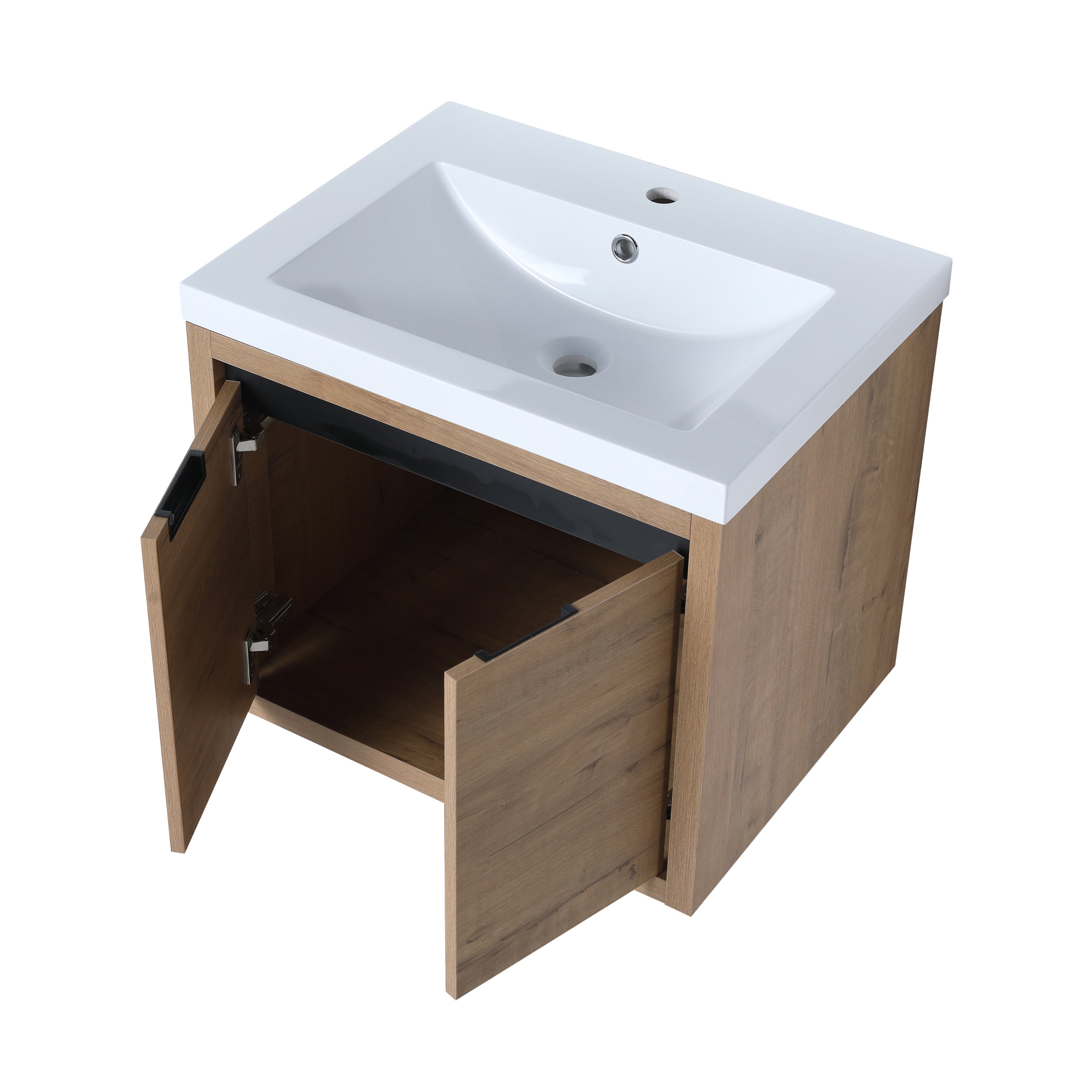 Bathroom Cabinet With Sink,Soft Close Doors,Float Mounting Design,24 Inch For Small Bathroom,24x18-00924 IMO-1(KD-Packing),W128650513
