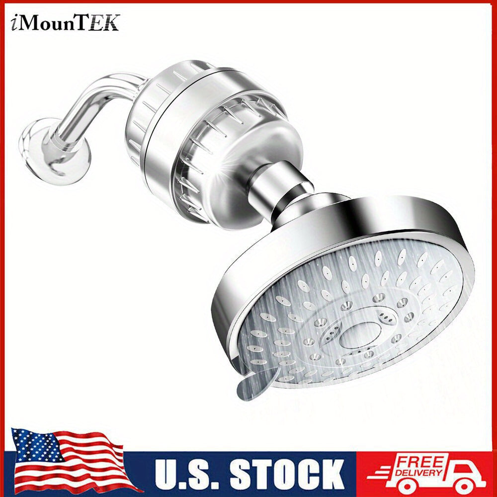 360° Adjustable Shower Head with 20 Stage Shower Head Filter for Hard Water