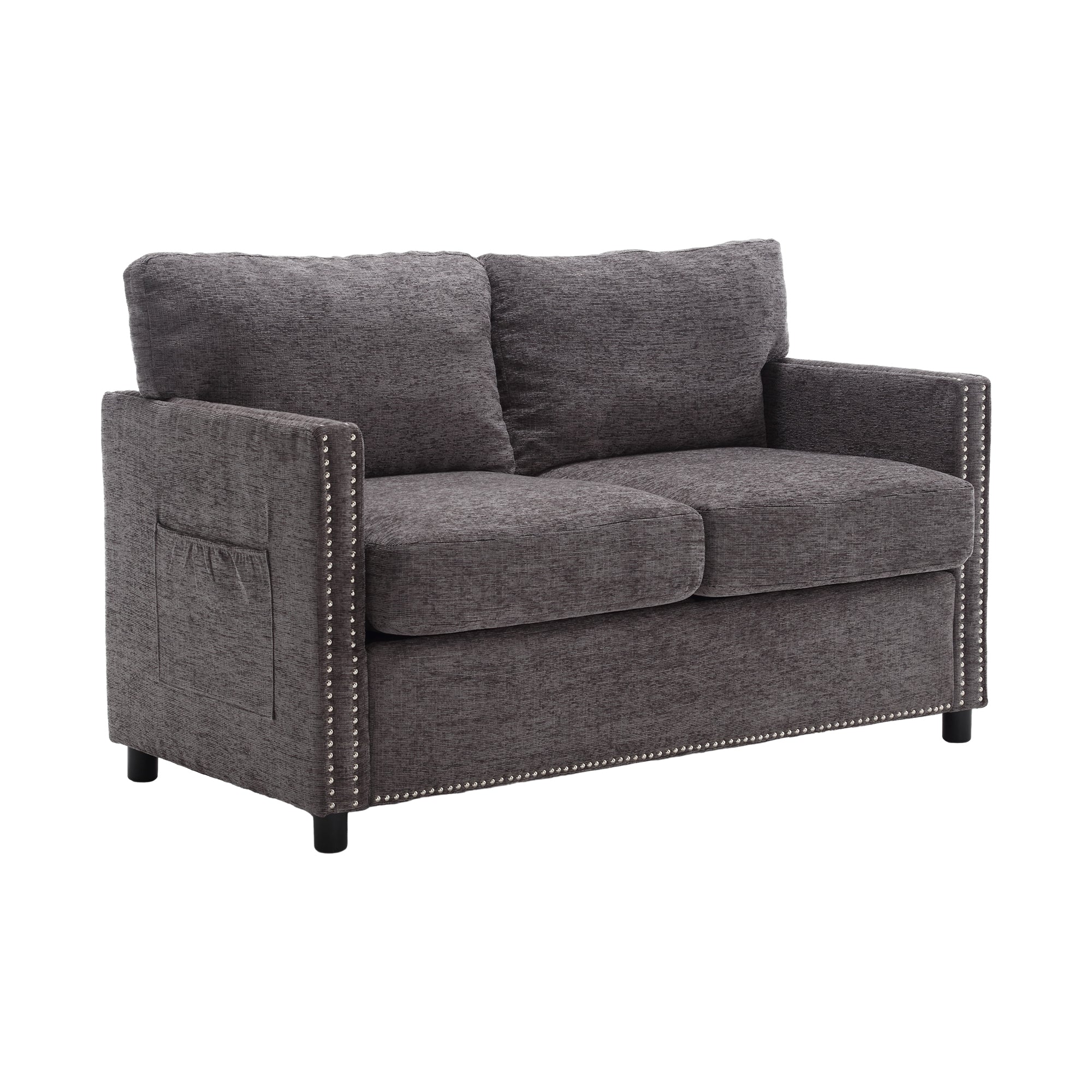 UNITED Modern chenille Fabric Loveseat, 2-Seat Upholstered Loveseat Sofa Modern Couch