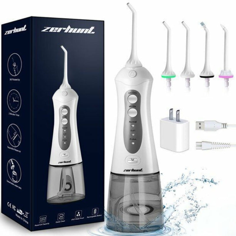 Efforest Water Flosser Dental Cordless Oral Irrigator – Travel-Friendly Teeth Floss Pick | White, Rechargeable & Portable | Effective Plaque Removal & Gum Care for Healthier Teeth | Ideal for Home & On-the-Go