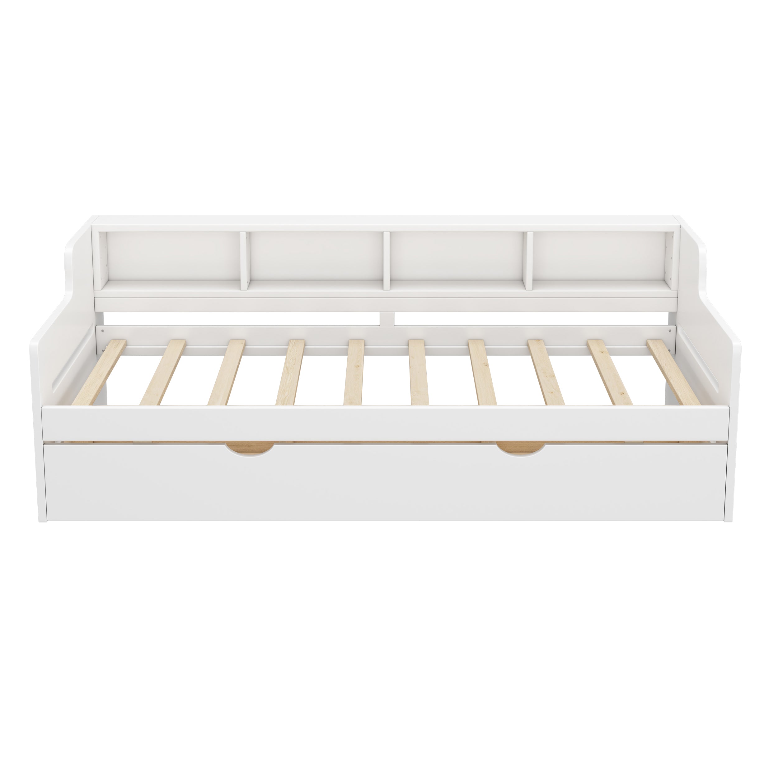 Twin Size Wooden Day Bed with 3 Trawers for Guest Room, Small Bedroom, Study Room, White