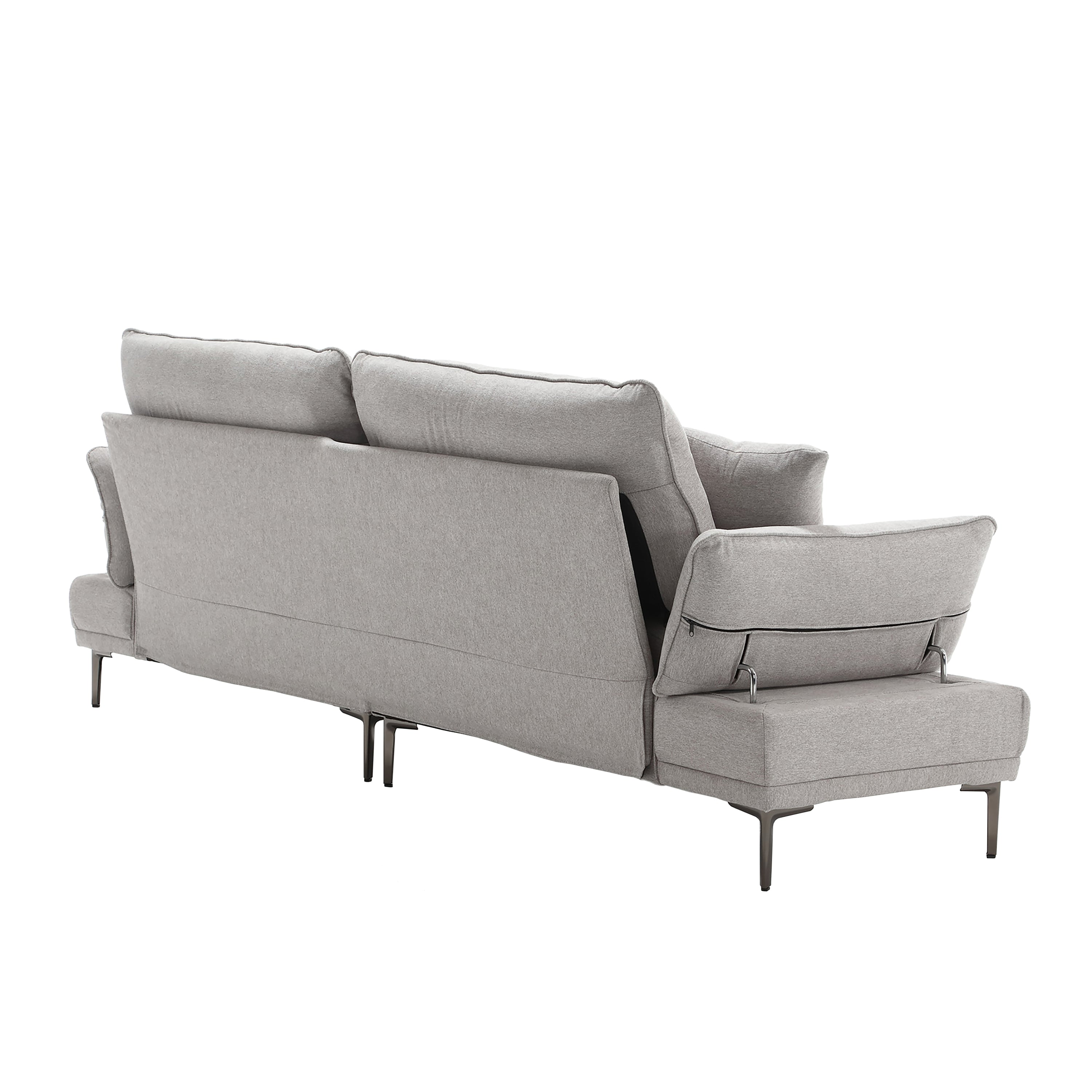 UNITED Linen Sofa , Accent sofa loveseat sofa with metal feet