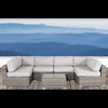 Fully Assembled Wicker Patio Sofa Set for 4 with Cushions Convenient Outdoor Seating Group