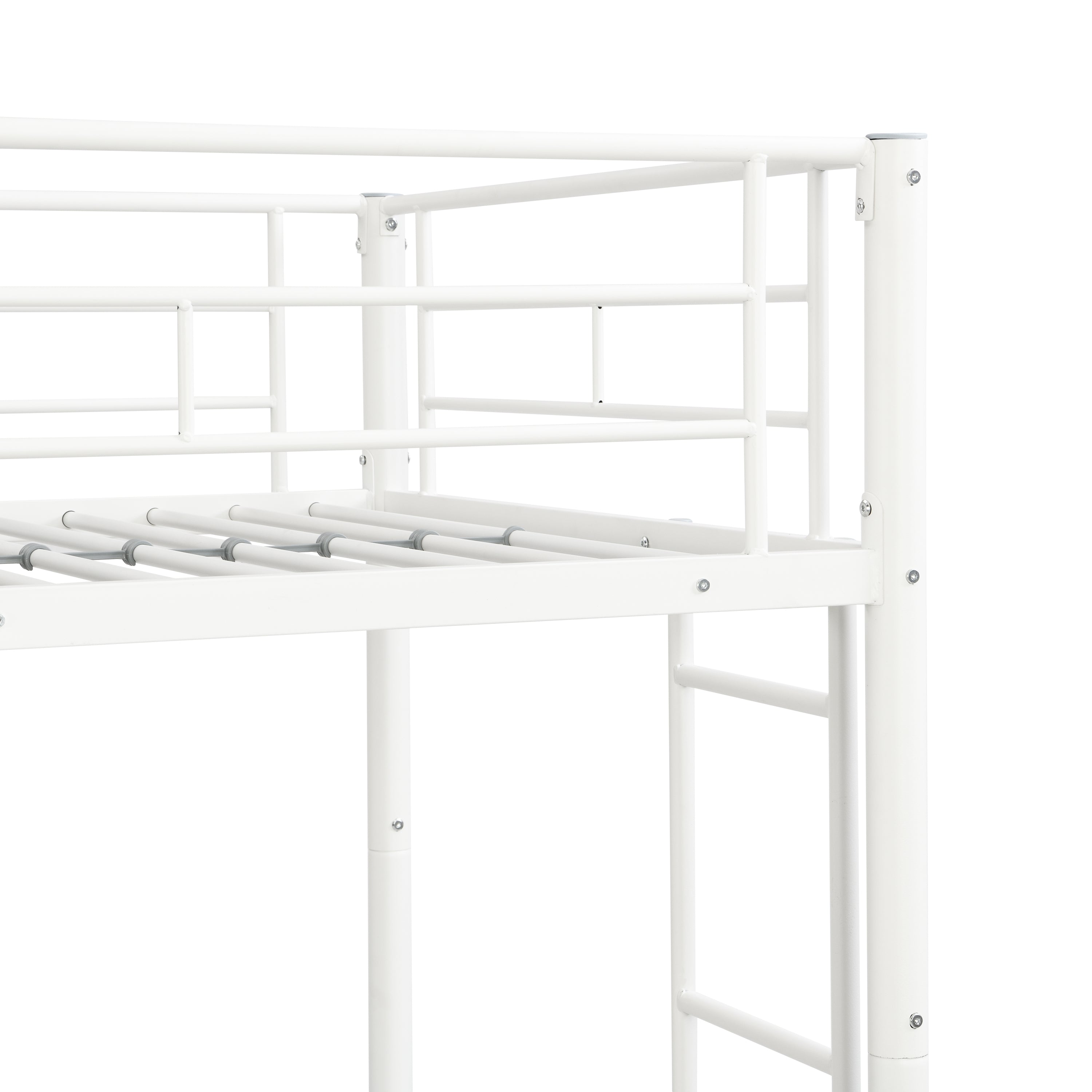 METAL Bunk Bed with trundle WHITE