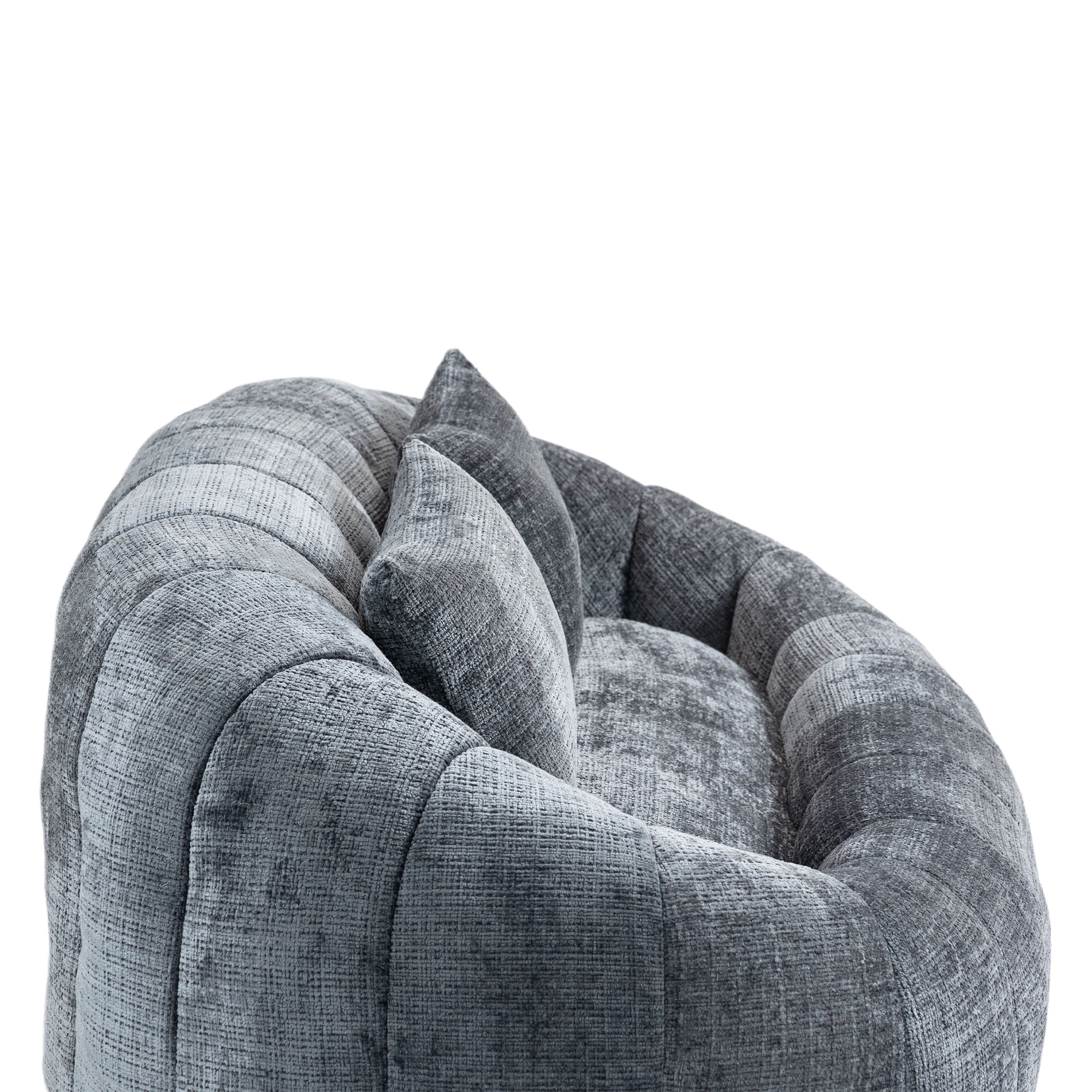 COOLMORE Bean Bag sofa Lazy Sofa Durable Comfort Lounger High Back Bean Bag Chair Couch for Adults and Kids, Indoor & Outdoor, Accent Floor Soft Lounge Chair  (Gray chenille)