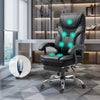 Massage Reclining Office Chair with Footrest, High Back Computer Chair Home Desk Ergonomic Executive Office Chair with Armrests, Adjustable Height.