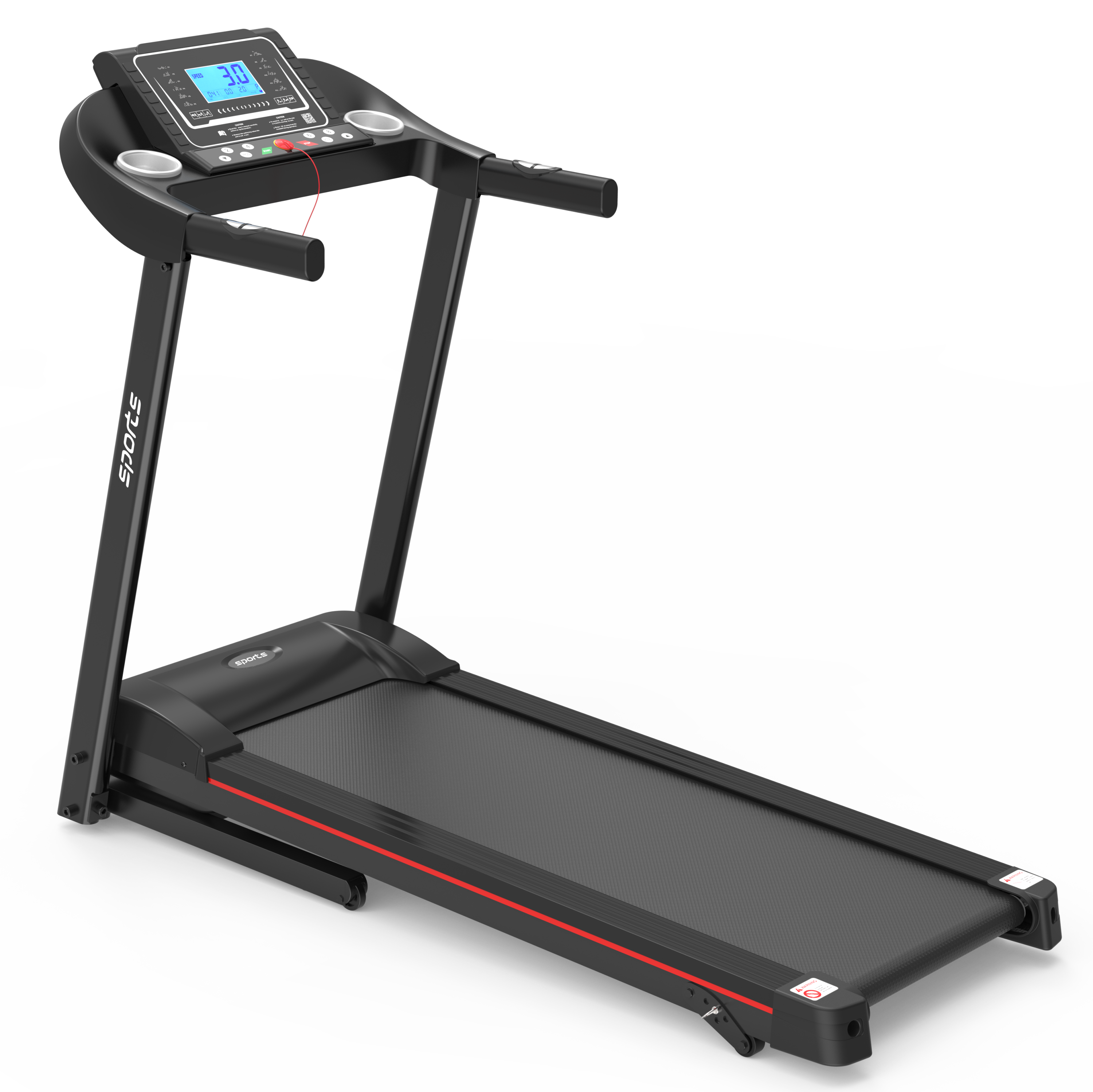 Fitshow App Home Foldable Treadmill with Incline, Folding Treadmill for Home Workout, Electric Walking Running Treadmill Machine 5" LCD Screen 250 LB Capacity Bluetooth Music