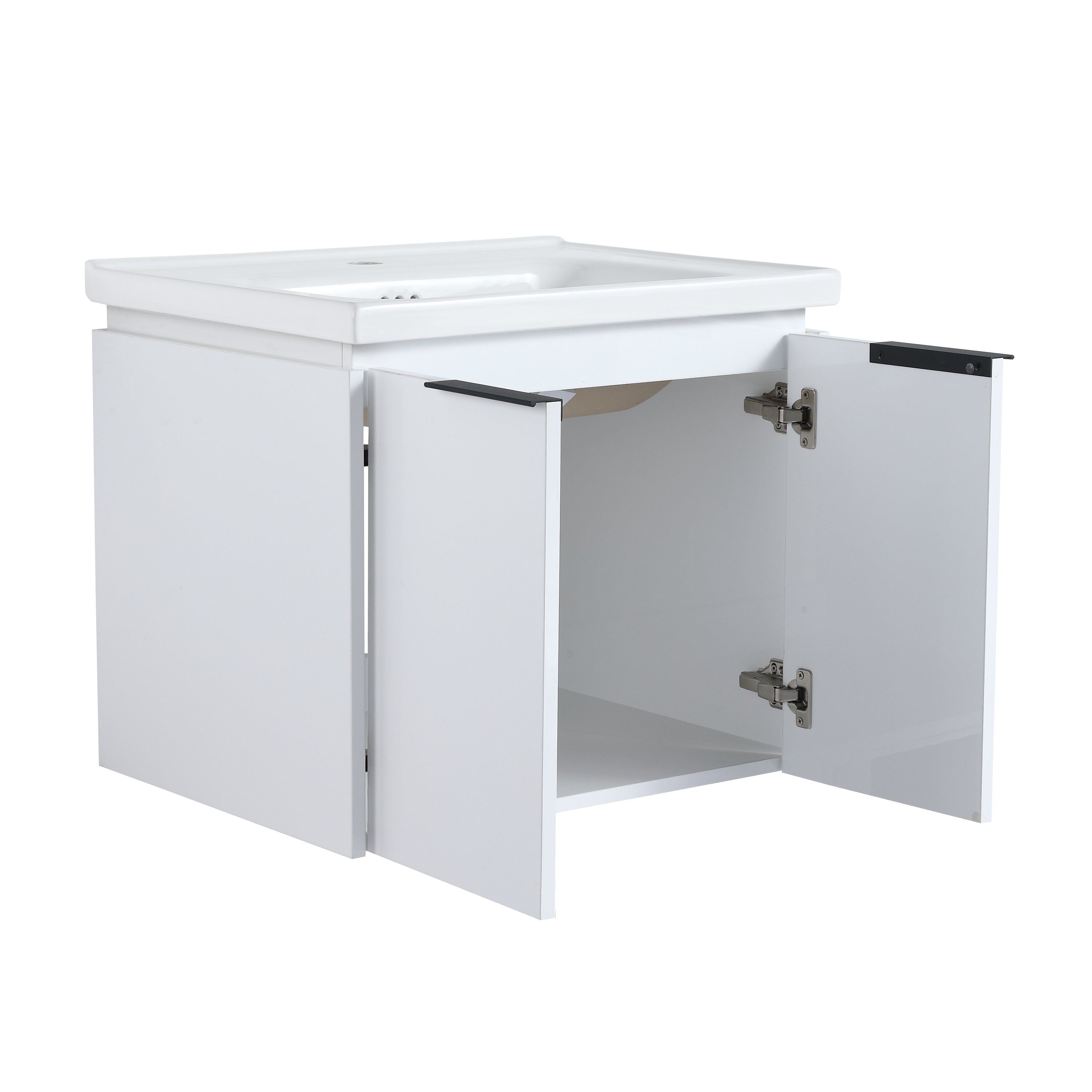 36 Inch Soft Close Doors Bathroom Vanity With Sink, and A Small Storage Shelves,BVC07436WHLTK