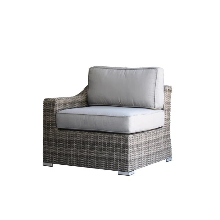 Stylish Rattan Wicker Fully Assembled 3-Person Seating Group with Plush Cushions – Perfect for Outdoor Relaxation