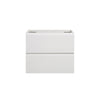 Alice-24W-201,Wall mount bathroom vanity WITHOUT basin, white color, with two drawer, Pre-assembled