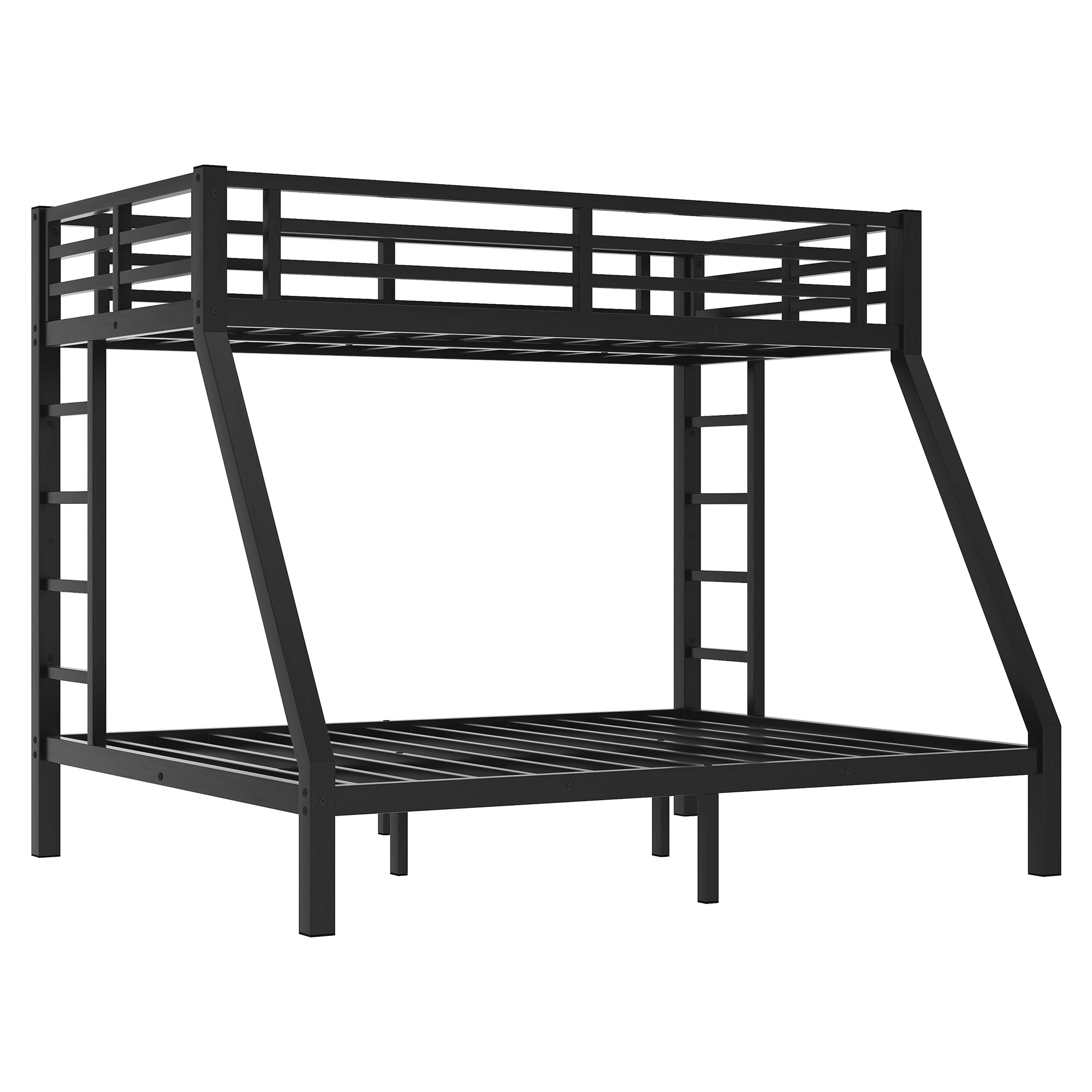 Metal Twin XL over Queen Bunk Bed for Teens and Adults,Space-Saving/Noise Reduced/No Box Spring Needed, Old SKU W1307S00019