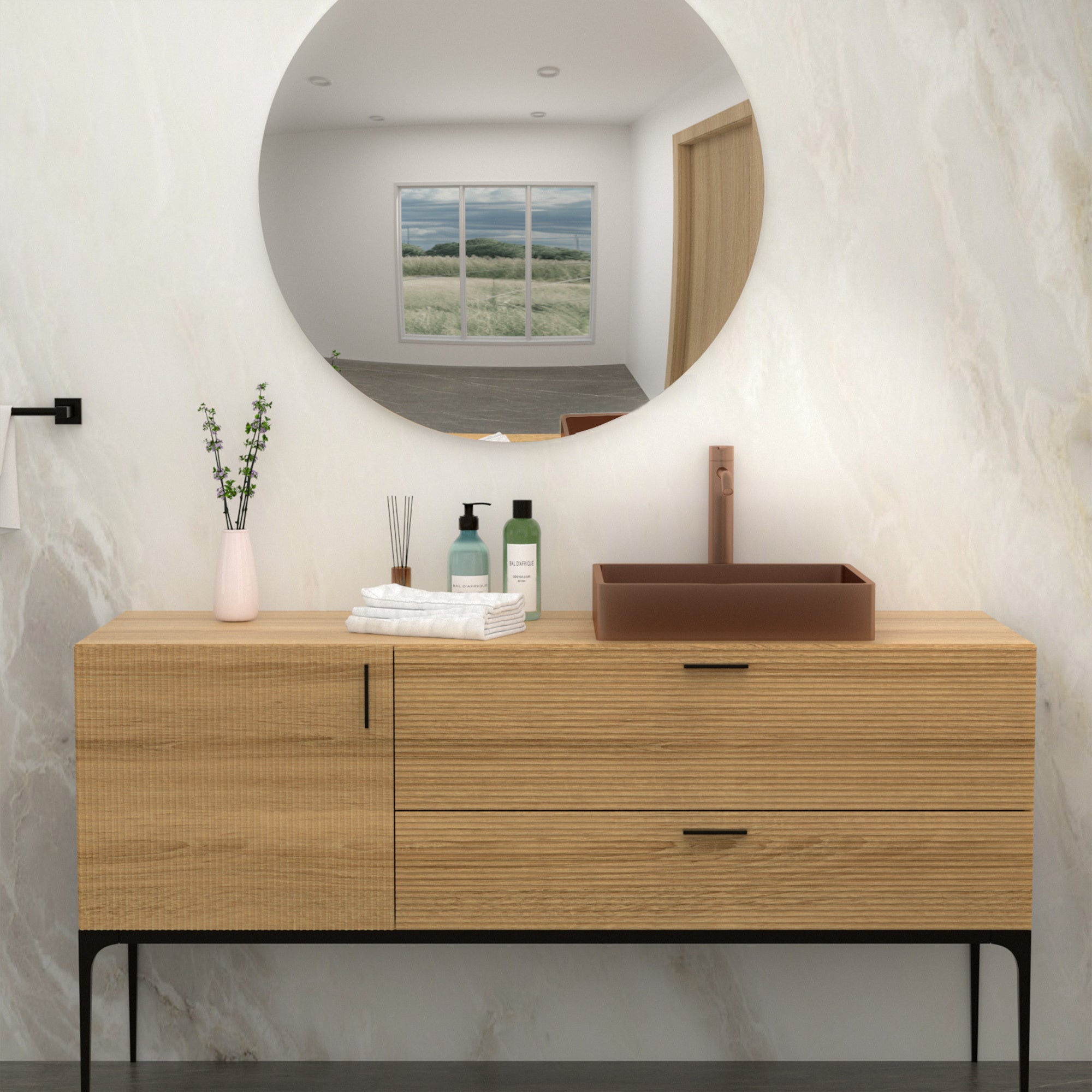 19"x15" Rose Gold Stainless Steel Bathroom Sink with Pop Up Drain