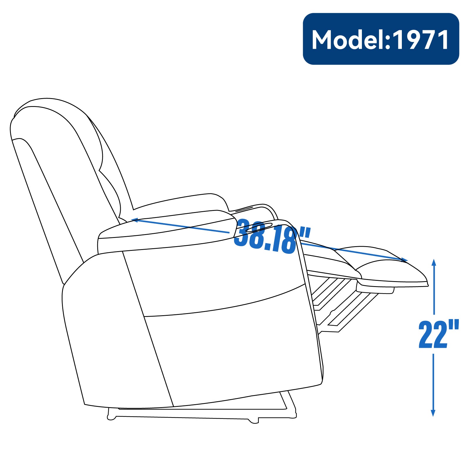 EMON'S Large Power Lift Recliner Chair with Massage and Heat for Elderly, Overstuffed Wide Recliners, Heavy Duty Motion Mechanism with USB and Type C Ports, 2 Steel Cup Holders, Gray