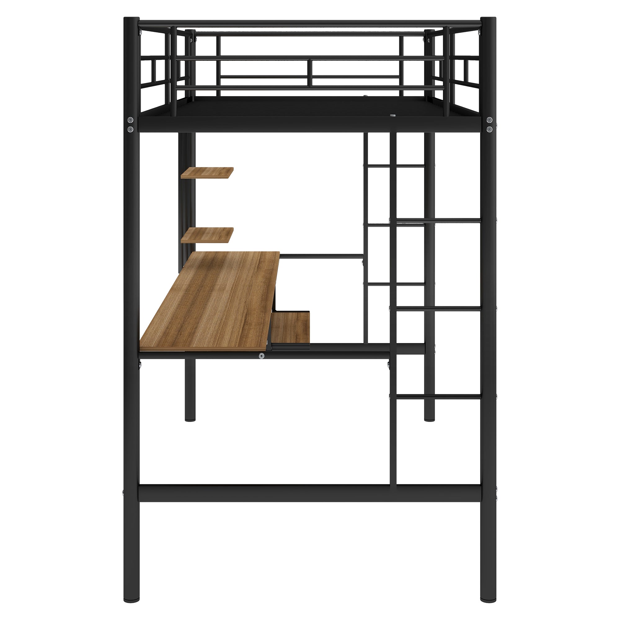 Loft Bed with Desk and Shelf , Space Saving Design,Twin(OLD SKU:MF193081AAB)