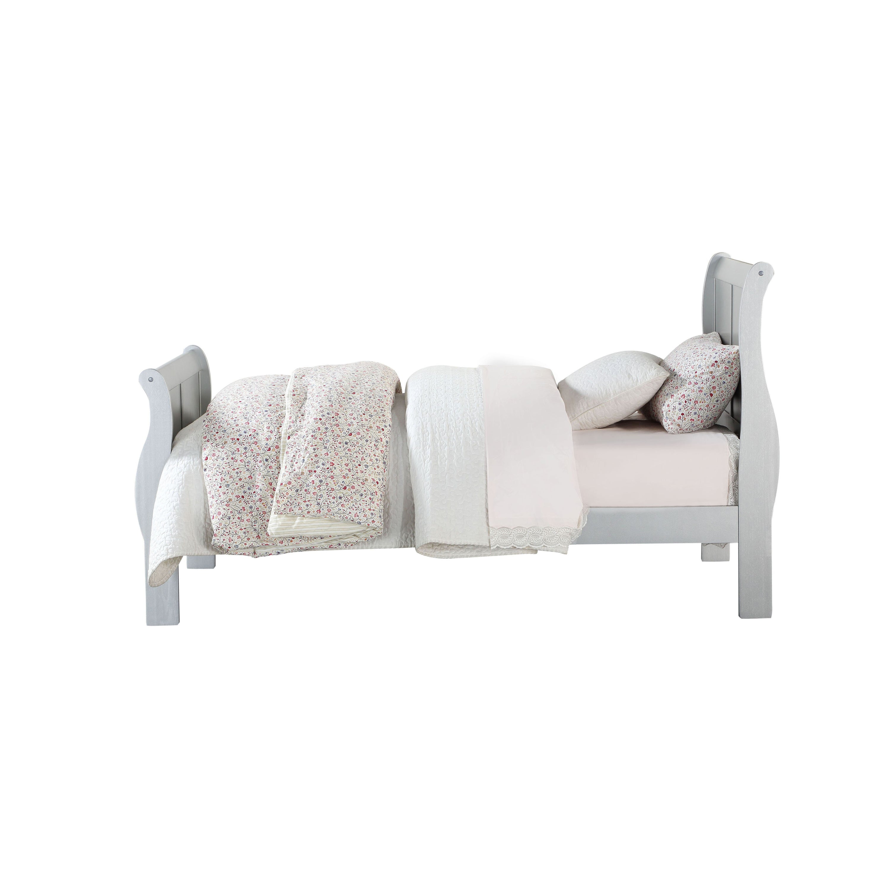 Platinum Twin Sleigh Bed