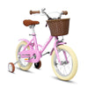 A12116 Ecarpat Kids'Bike Girls Bike 12 Inch Wheels,1-Speed Child Bicycles For 2-3 Years,With Removable Training Wheels Baby Toys,Front V Brake,Rear Holding Brake