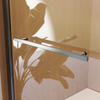 31" W x 55" H Frameless Shower Doors for Bathtub, 1/4" (6mm) Thick SGCC Tempered Glass Door