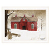 "New Fallen Snow" by Billy Jacobs, Ready to Hang Framed Print, White Frame