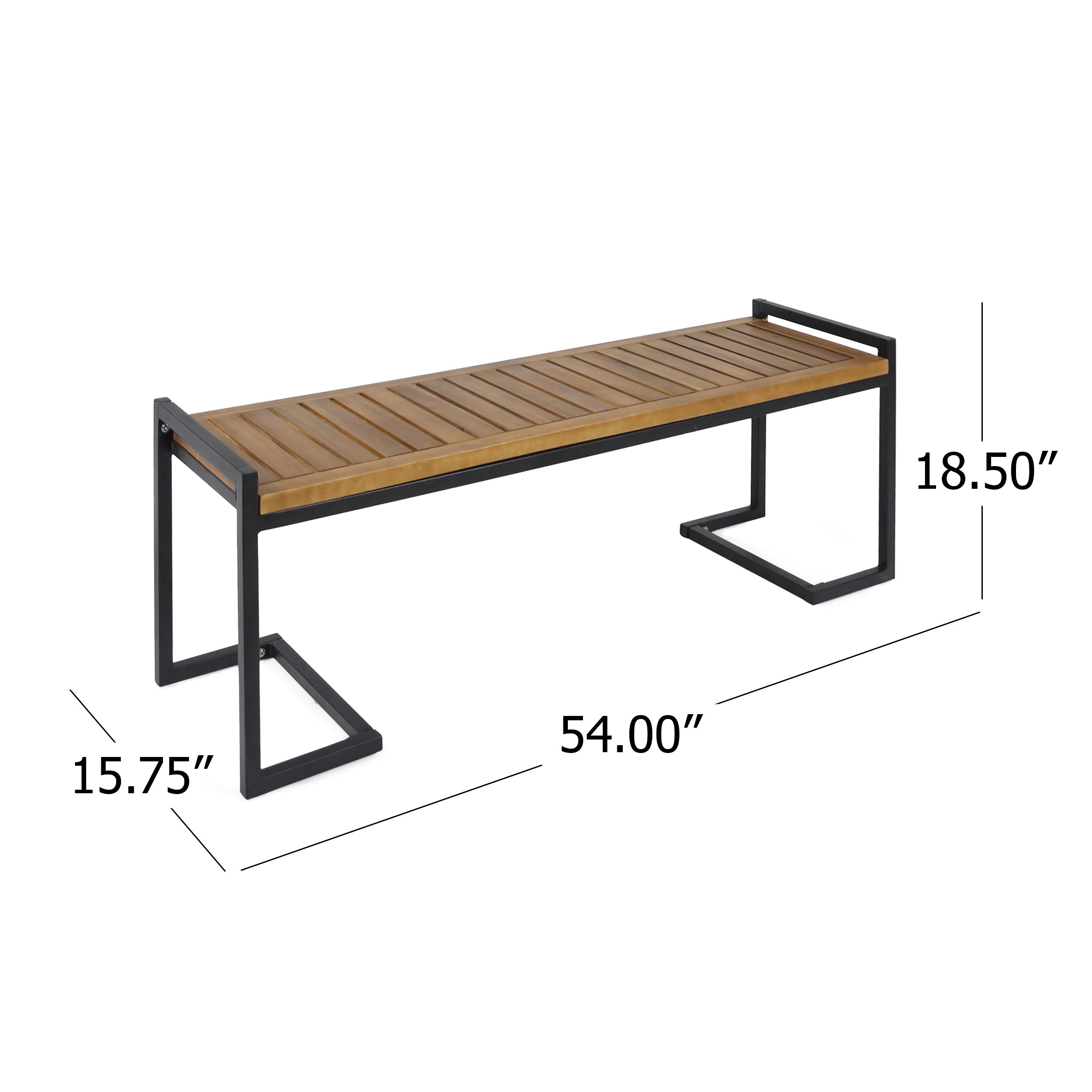 HOPKINS INDUSTRIAL WOOD AND METAL BENCH