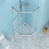 34-1/8 x 72 in Semi-Frameless Neo-Angle Shower Enclosure - 34-1/8 x 72 in / Brushed Silver view 1