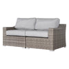 Chic Fully Assembled 66" Wide Outdoor Wicker Loveseat with Plush Cushions – Ideal for Stylish Outdoor Relaxation