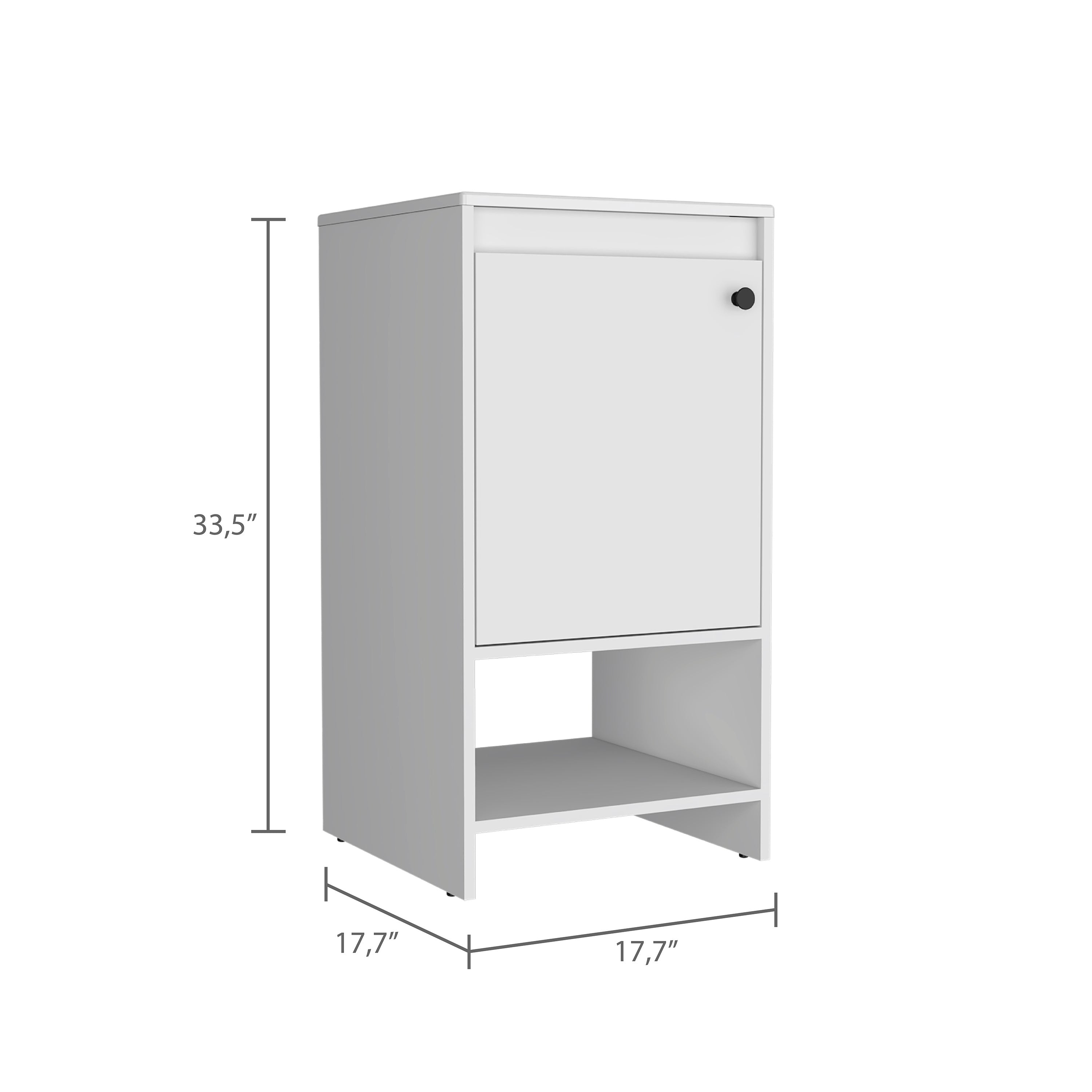 Westbury 1-Shelf Freestanding Vanity Cabinet White