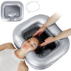 Efforest Inflatable Shampoo Basin, Portable Shampoo Bowl, Hair Washing Basin for Bedridden. Portable Sink for Washing Hair with Neck Support & Drain Hose - Perfect for All Types of Hairs in Bed