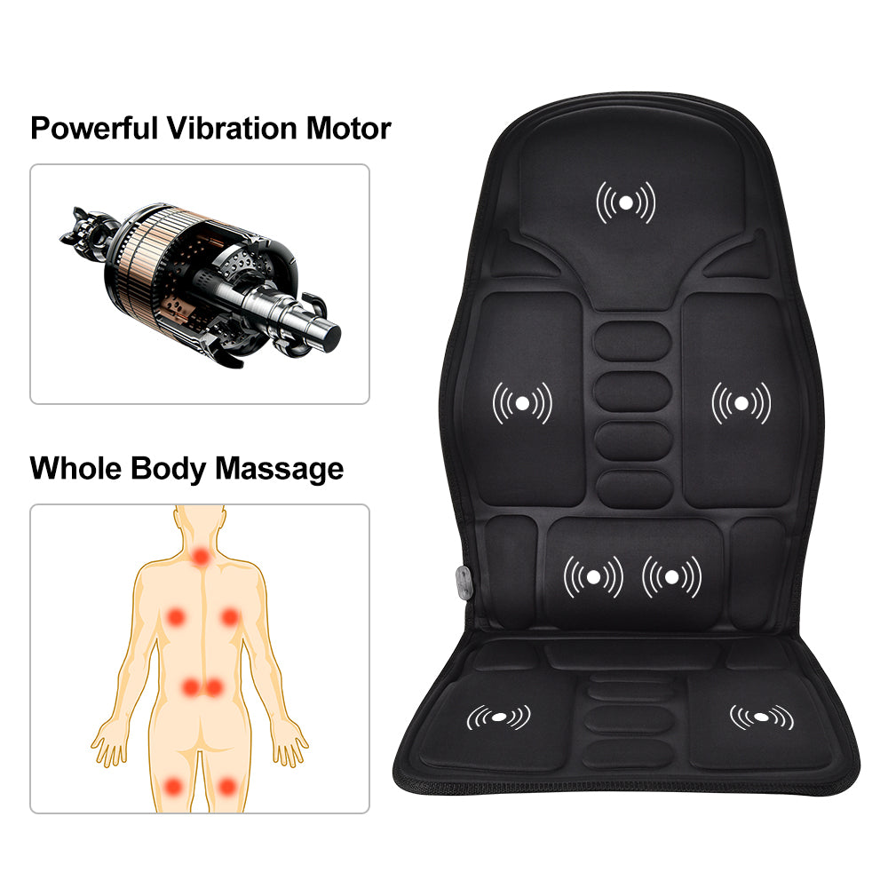 Electric Heating Vibrating Massager Chair Pad