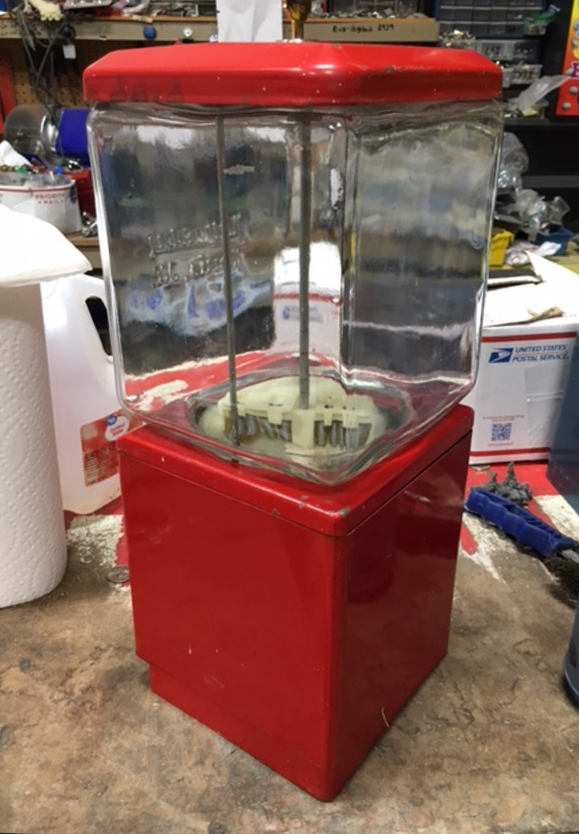 Northwestern Model 60 Style Glass Gumball Machine, 1-Cent Vend