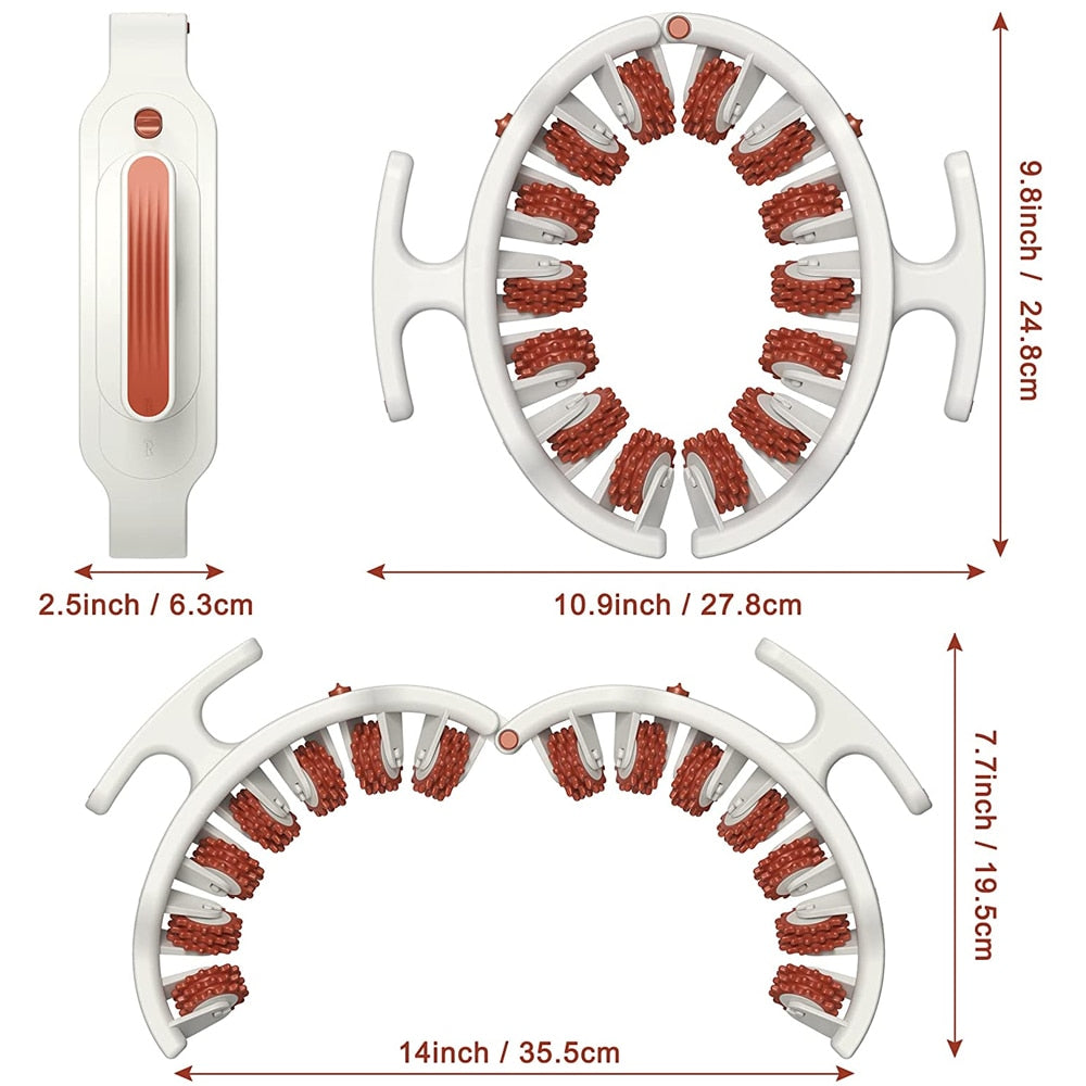 Manual Cellulite Massager Roller for Leg, Neck, Arm, and Foot