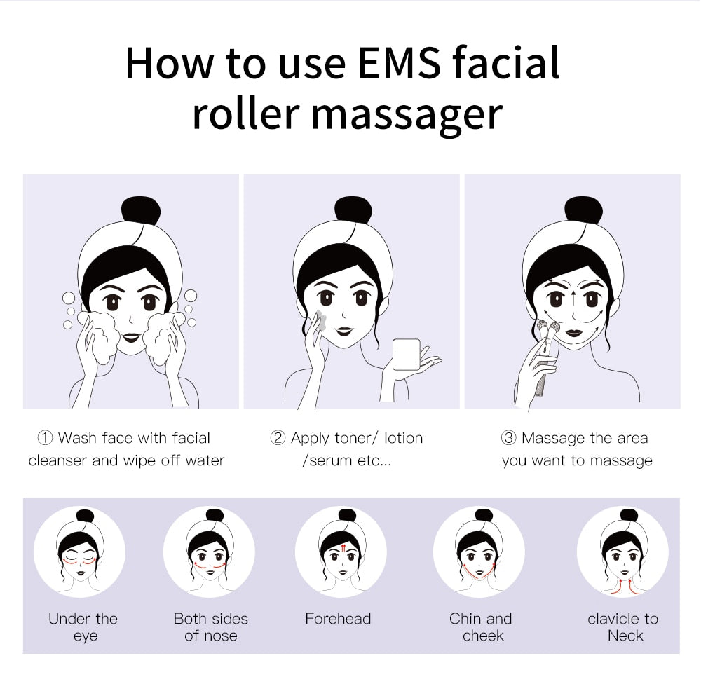 EMS Face Roller Electric V Face Massagers