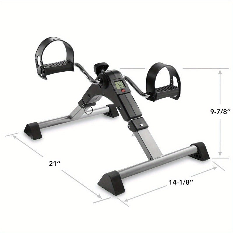 Under Desk Stationary Exercise Foldable Bike - Arm Leg Foot Pedal Exerciser