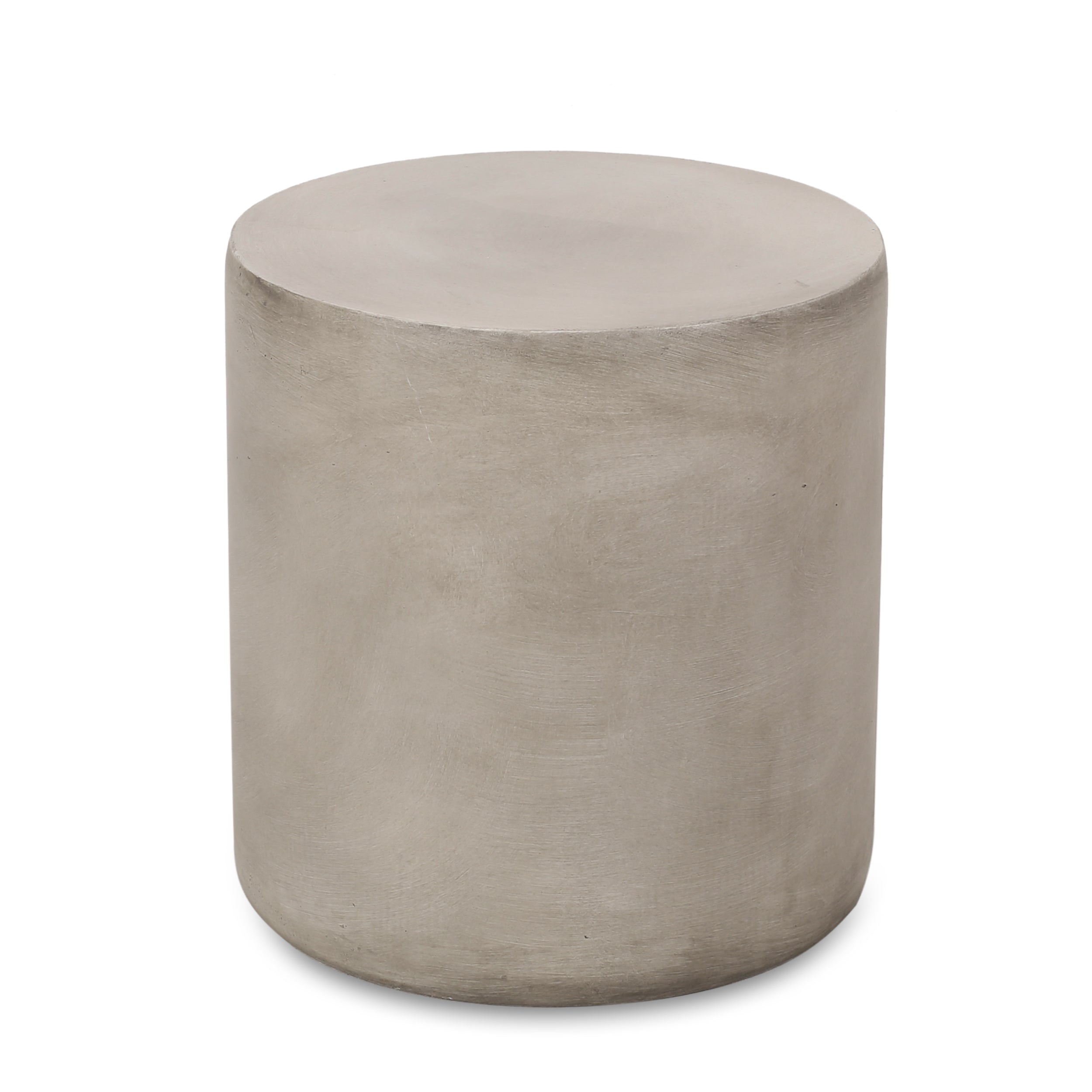 Outdoor LightWeight Concrete Side Table,Light Gray