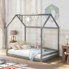 Full Size House Bed Wood Bed, Gray(OLD SKU:WF281436AAE)