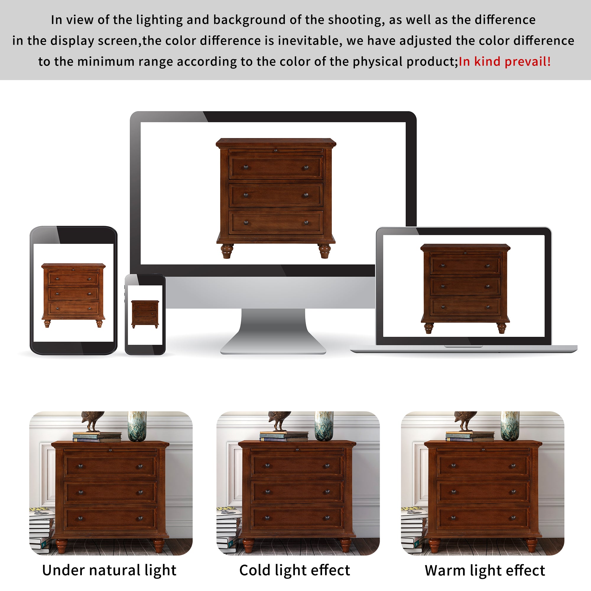 27.6 inch minimalist bedside cabinet styled in bedroom, lifestyle view