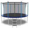 10ft Blue Outdoor Toddler Trampoline with Enclosure Safety Net Jumping Fun Trampoline, heavy-duty jump pads, spring-loaded for children and adults,  Gifts for Boys/Girls