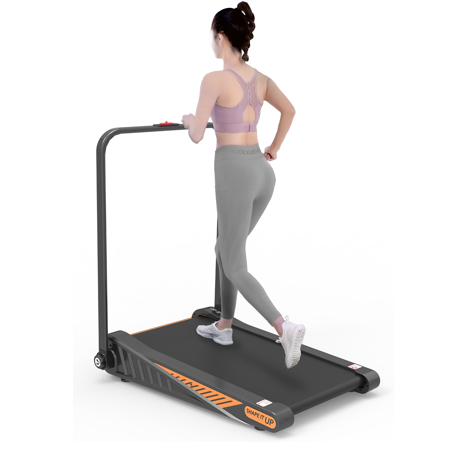 Under Desk Walking Pad, Treadmill 8% Incline 2.5HP 280LBS with Remote Control