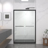 44-48 x 72 in Matte Black Bypass Shower Door - 44-48 x 72 in / Matte Black view 1