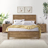 Albany Solid Wood Full Bed Frame with Headboard, Heavy Duty Modern Rustic Full Size Bed Frames, Box Spring Needed